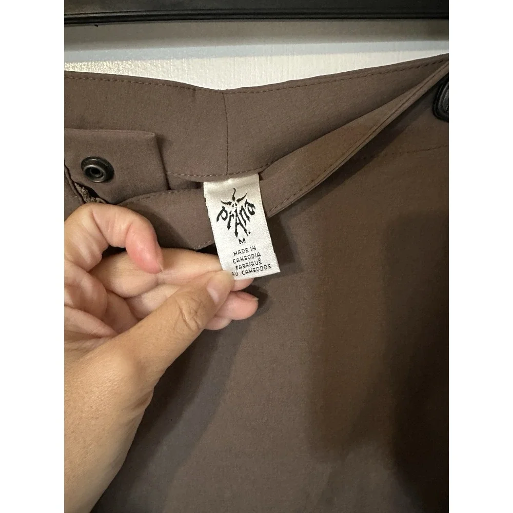 PRANA Womens Size M Halle Shorts Hiking Outdoor Brown Nylon - Picture 3 of 5